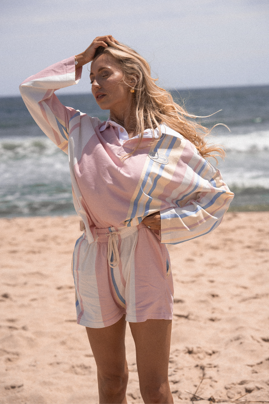 Sunday Short in Coastal Stripe