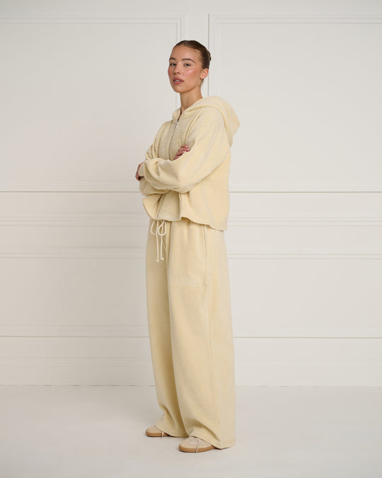 Looped Wide Leg Jogger