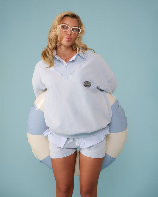 Varsity Sweater in Dockside