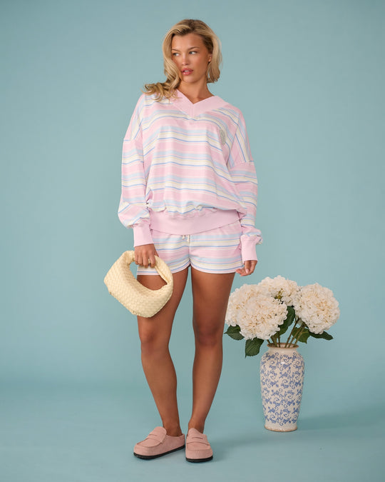 Varsity Sweater in Salt Air Stripe