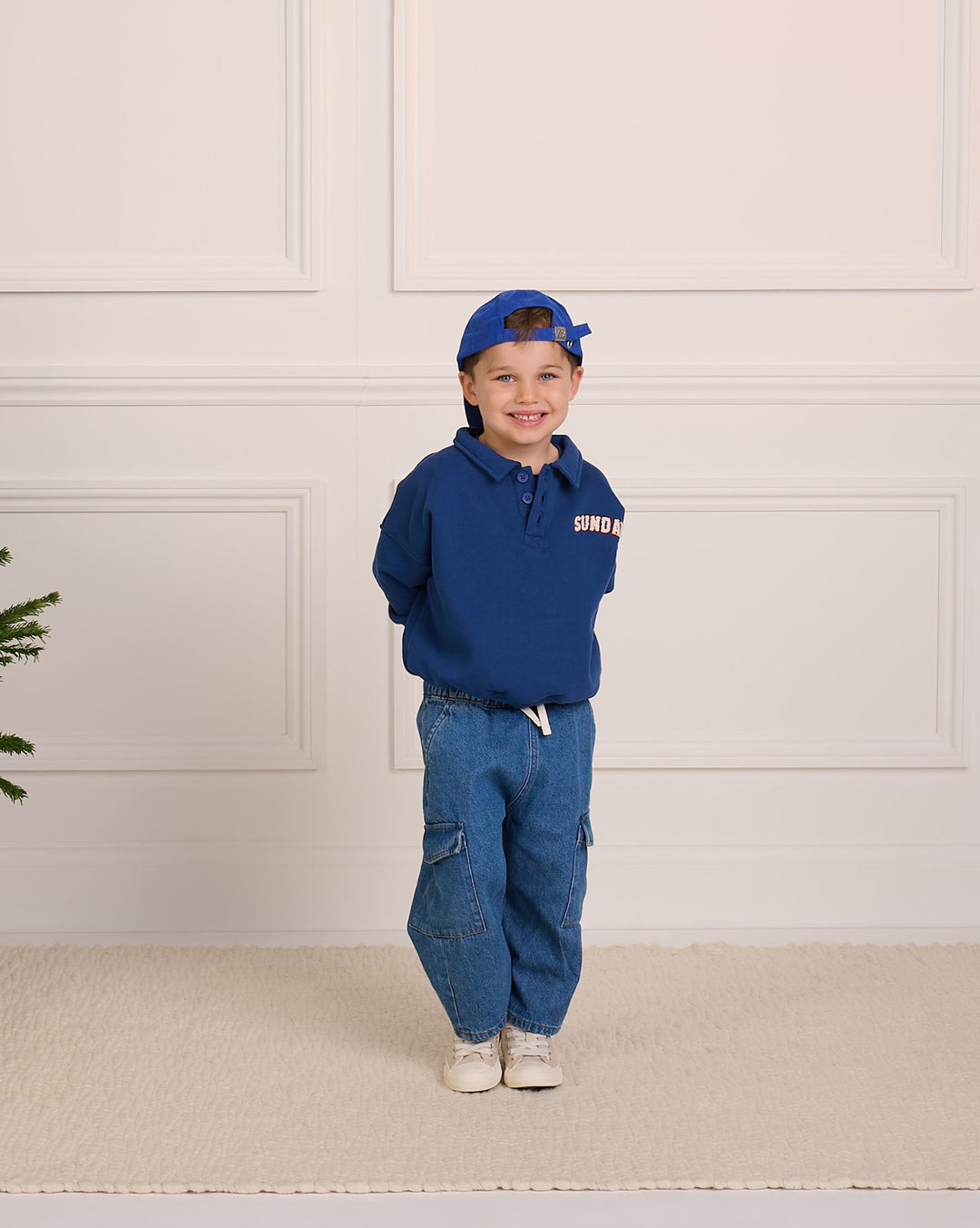 Kids Heritage Button Sweatshirt