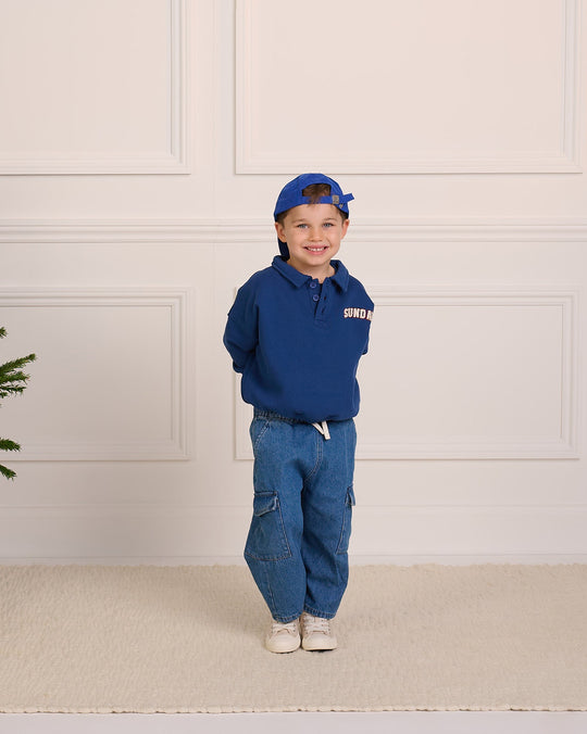 Kids Heritage Button Sweatshirt