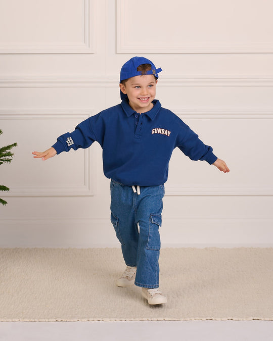 Kids Heritage Button Sweatshirt