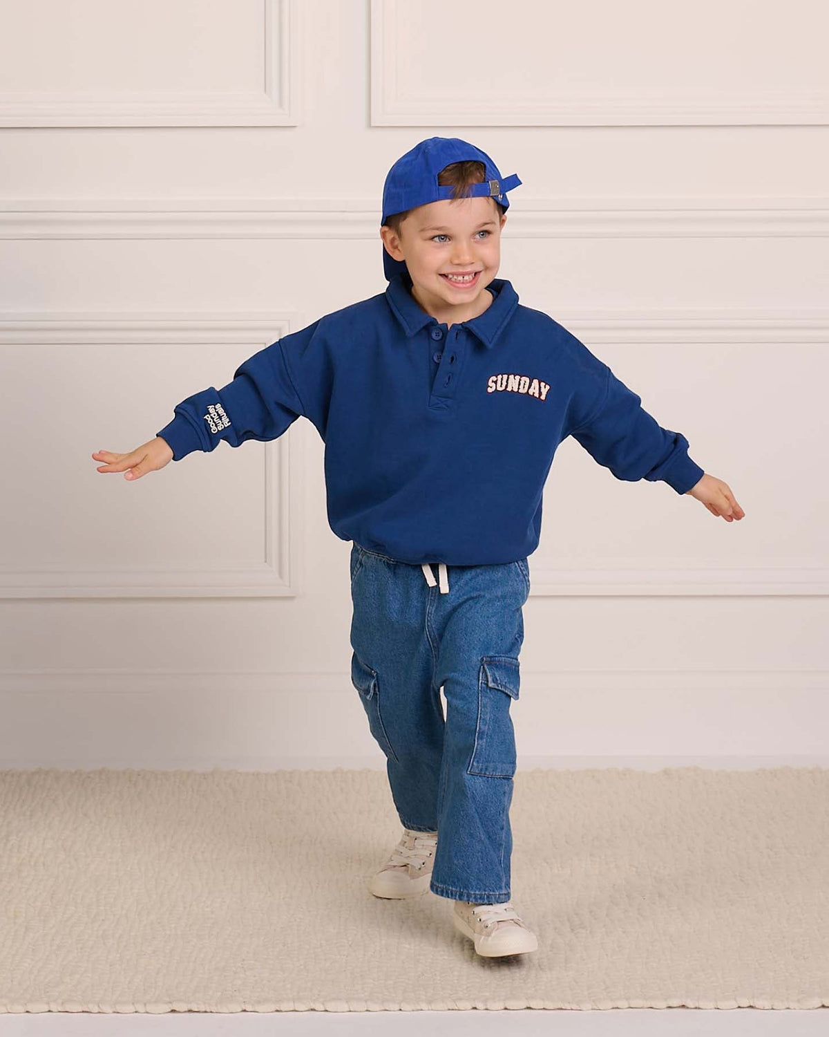 Kids Heritage Button Sweatshirt