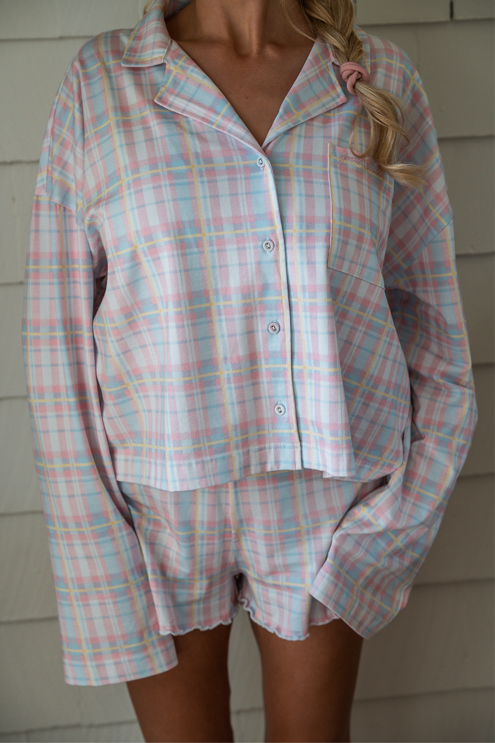 Sleep Shorts in Nantucket Check