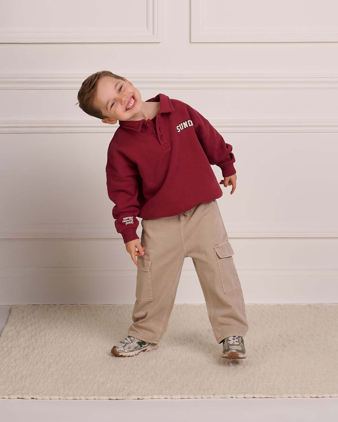 Kids Heritage Button Sweatshirt