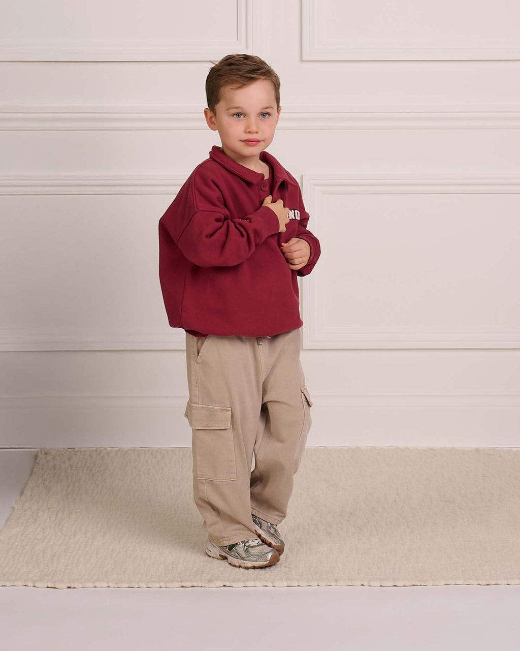 Kids Heritage Button Sweatshirt