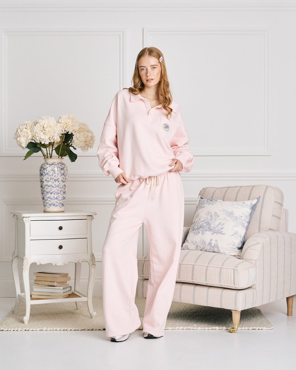 Softgirl Button Sweatshirt