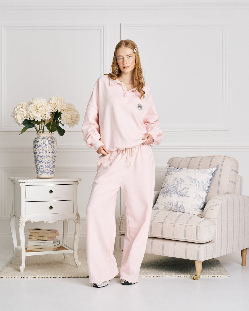 Softgirl Button Sweatshirt