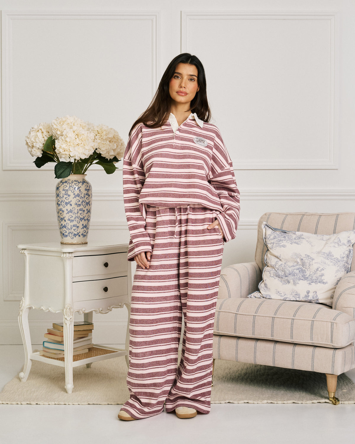 Softgirl Striped Rugby Top
