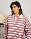 Softgirl Striped Rugby Top